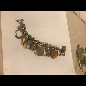 Chico pewter/brass bracelet
